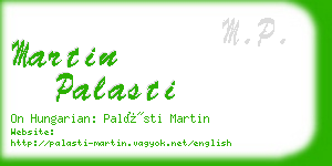 martin palasti business card